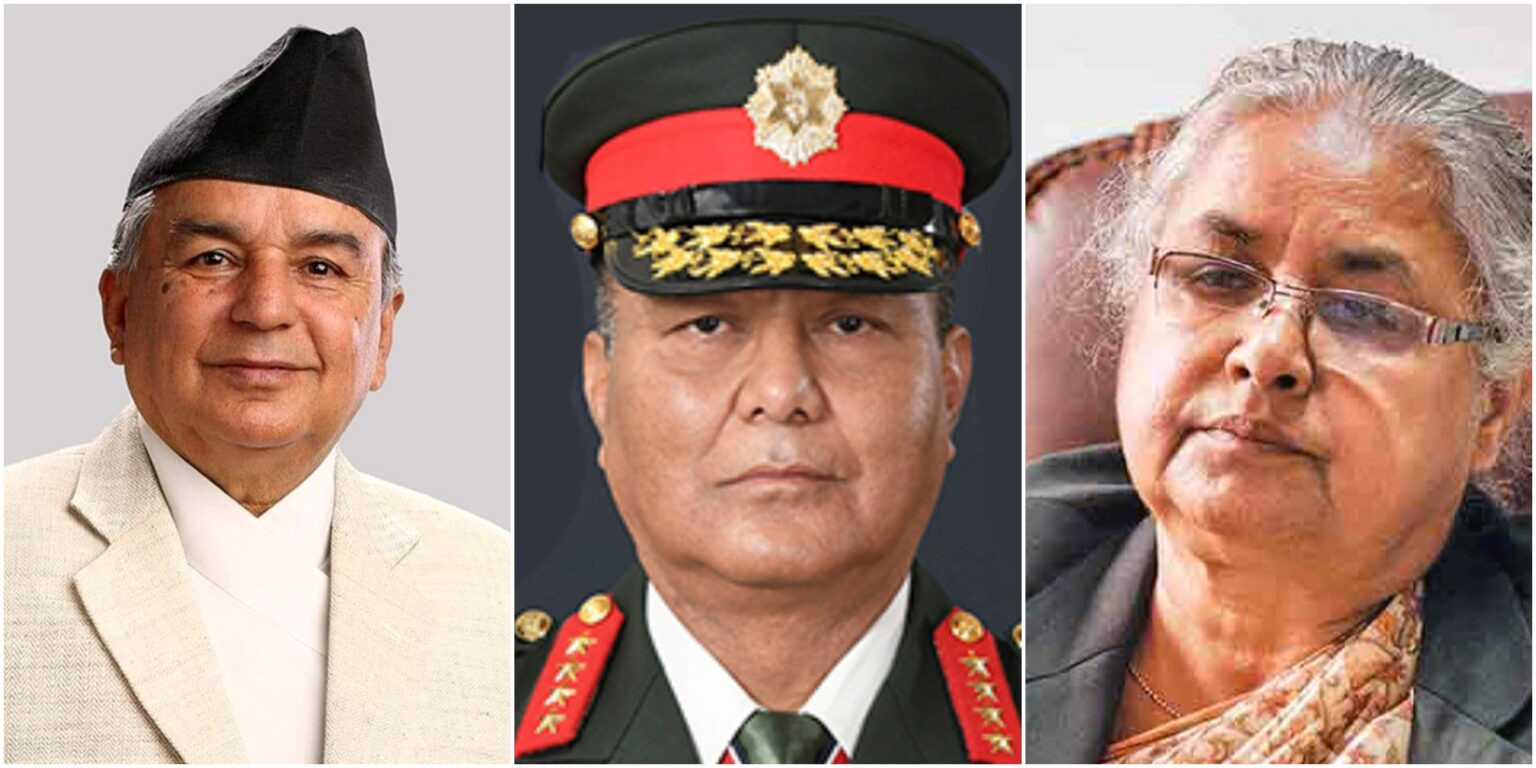 अन्तरिम सरकार र संसदबारे राष्ट्रपतिले छलफल गर्दै