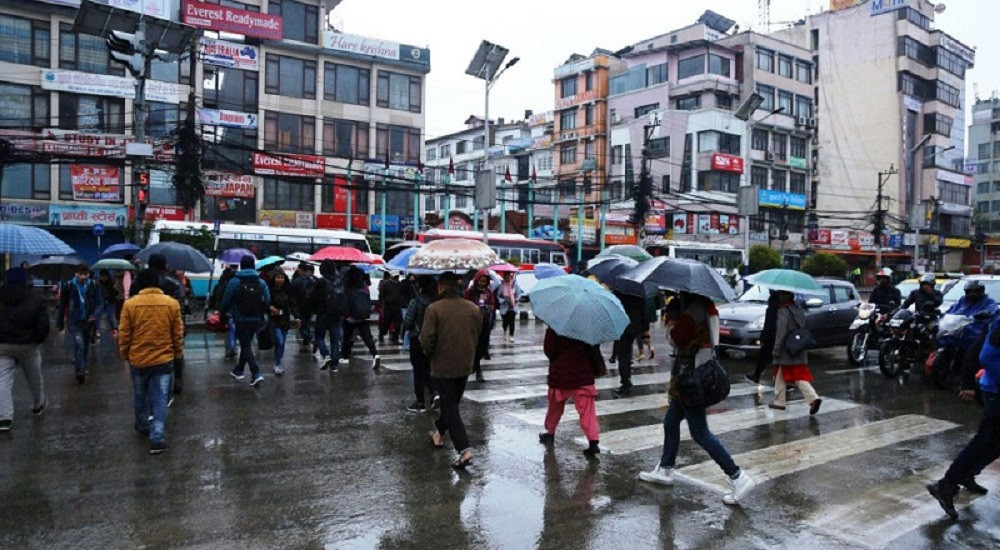 काठमाण्डौ उपत्यकासहित बाग्मती र गण्डकी प्रदेशका धेरै ठाउँमा वर्षा