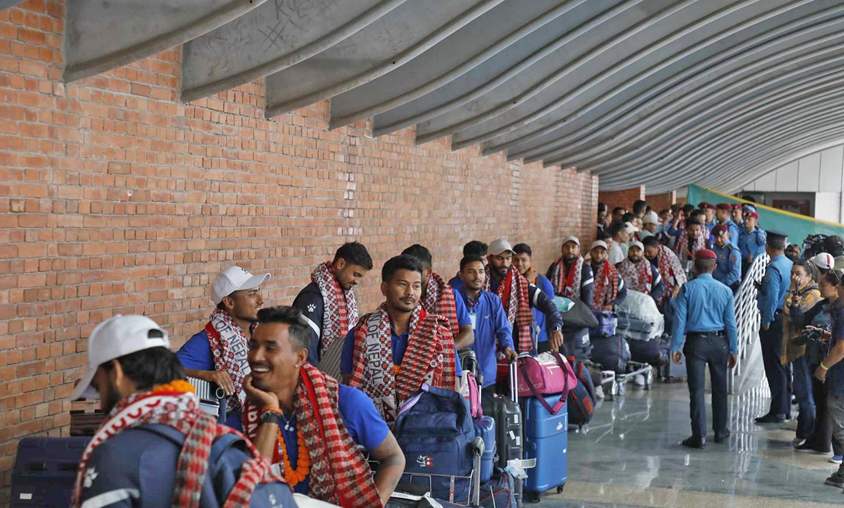 १९ औं एशियालीमा सहभागी भइ स्वदेश फर्कियो राष्ट्रिय क्रिकेट टिम