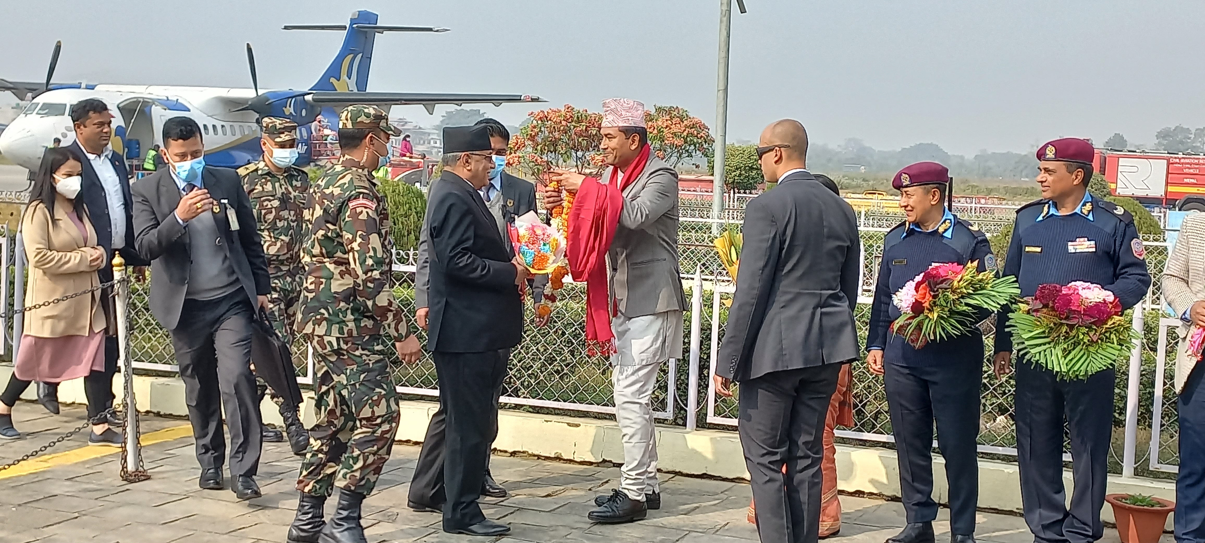 प्रधानमन्त्री दाहाल चितवनमा