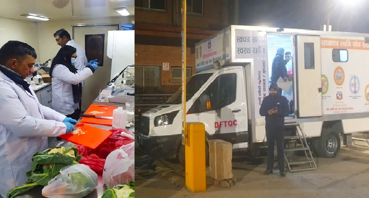 कालिमाटीमा मध्यरातिमा भ्यानबाट अहिलेसम्मकै ठूलो परीक्षण : ११४ किलो सिमीमा विषादी पाइँदा होल्डमा राखियो