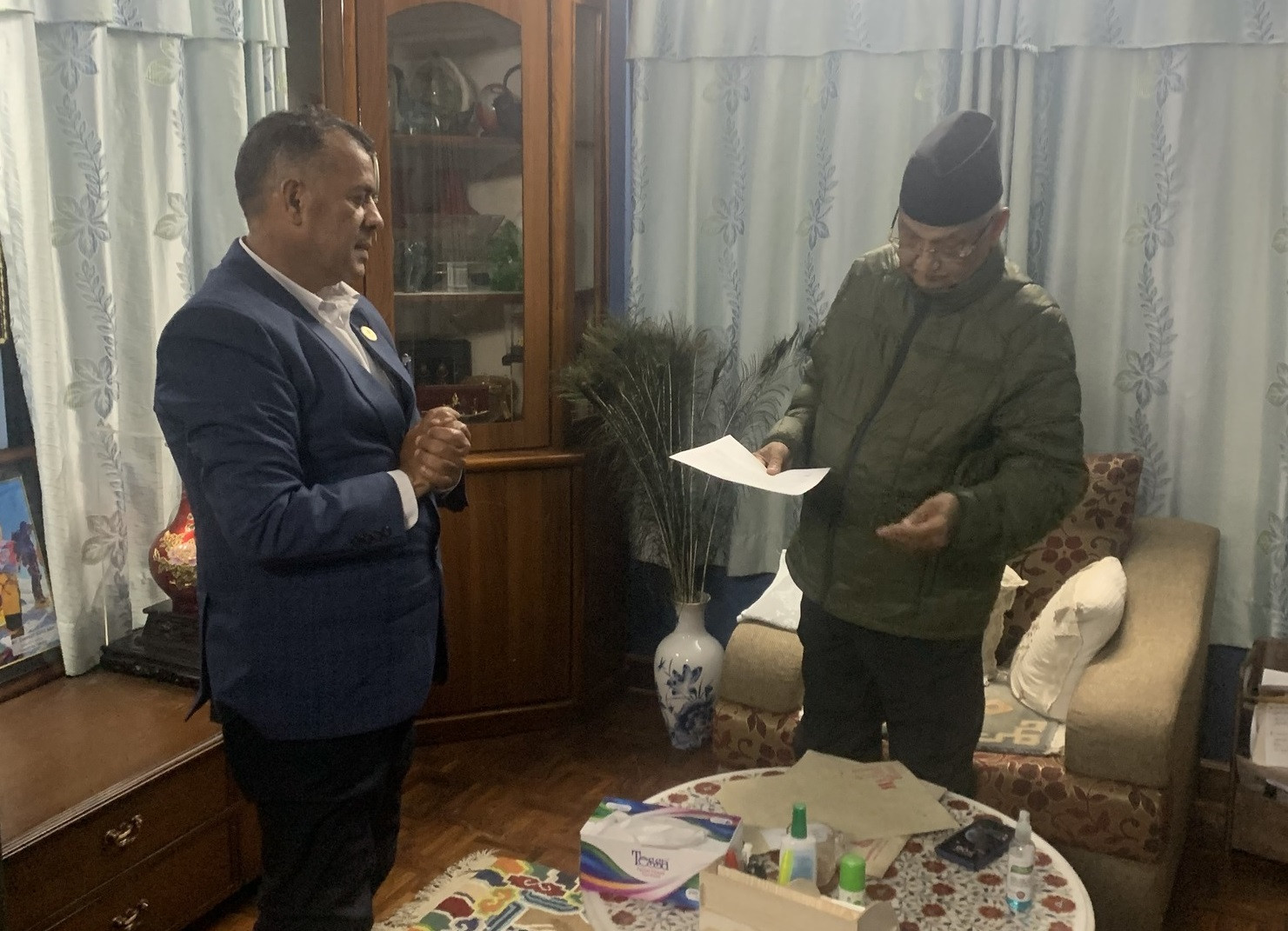 राष्ट्रपतिमा पौडेललाई भोट माग्दै कांग्रेसले पठायो पत्र