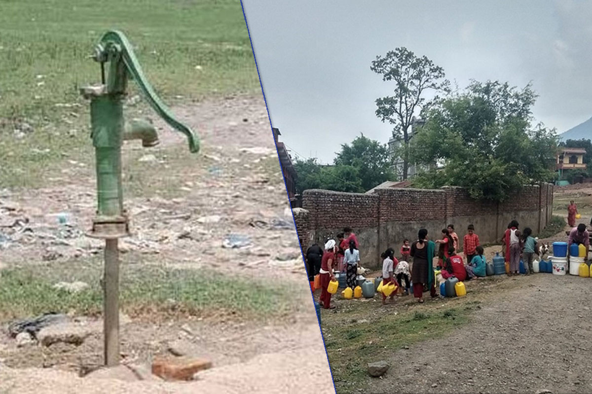 महोत्तरीमा पानीको हाहाकार